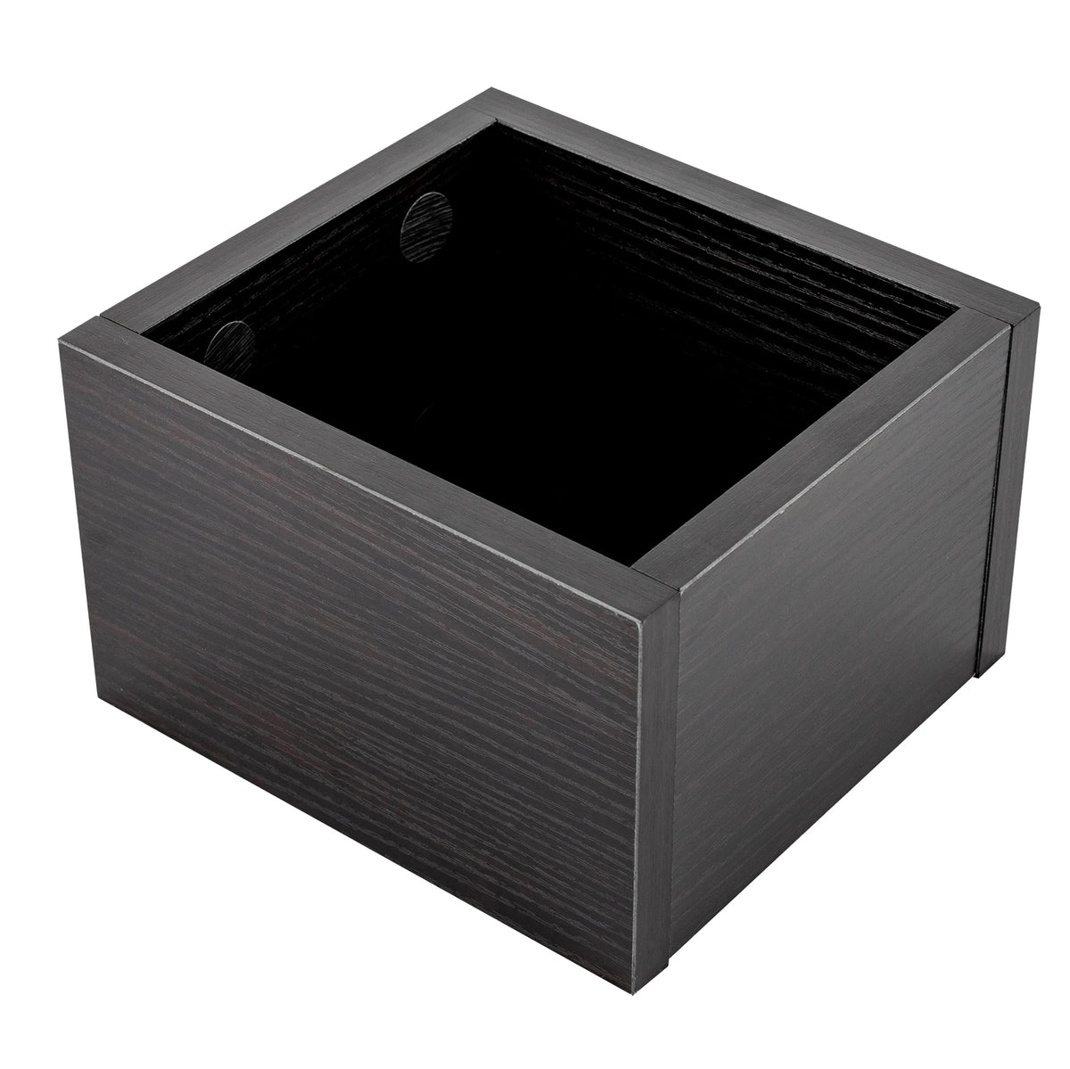 Ausklopfbehälter Holzoptik 1,5L – Robustes Knock Box Set mit Edelstahlbehälter & Gummi-Abklopfbalken