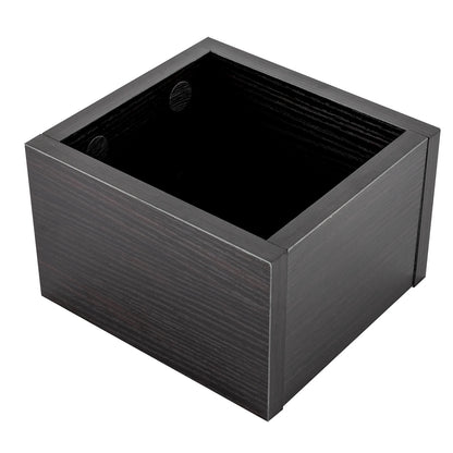Ausklopfbehälter Holzoptik 1,5L – Robustes Knock Box Set mit Edelstahlbehälter & Gummi-Abklopfbalken