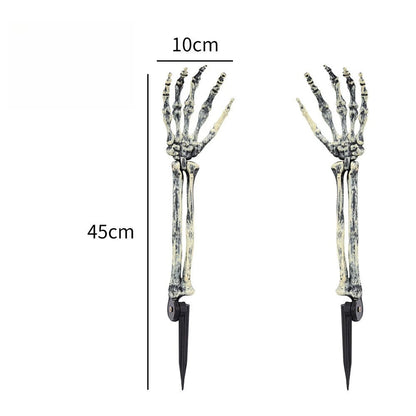 Halloween Skelett Set Garten Stecker – Realistische Knochen & Schädel Outdoor Deko