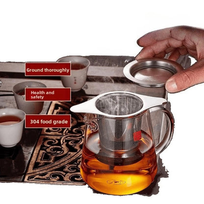 Edelstahl Teeseiher mit Silikondeckel – Feines Tee & Kaffeesieb für Tassen & Kannen