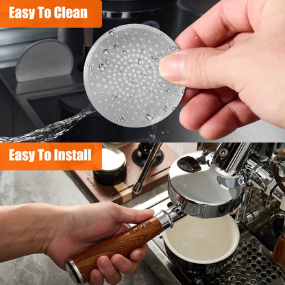 Puck Screen 58mm Edelstahl 0,8mm – Ultraflaches Siebträger Sieb für Espresso