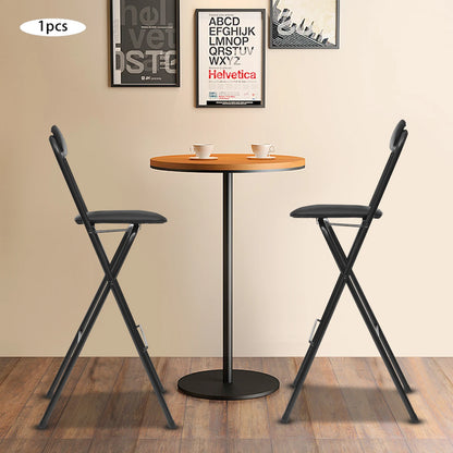 Klappbarer Barhocker 70cm Sitzhöhe – Moderner Tresenstuhl aus Stahl & Kunstleder bis 125kg