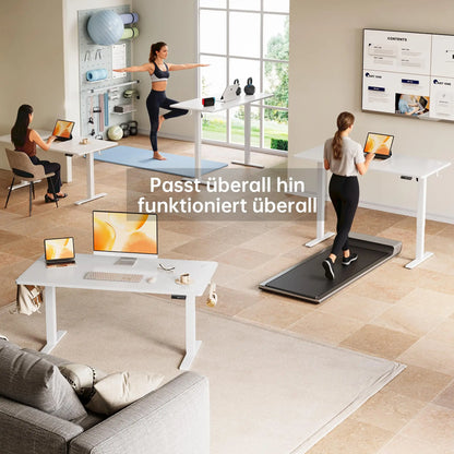 Elektrischer Höhenverstellbarer Stehschreibtisch 120-160 cm – Ergonomischer Schreibtisch mit Motor & Memory-Funktion
