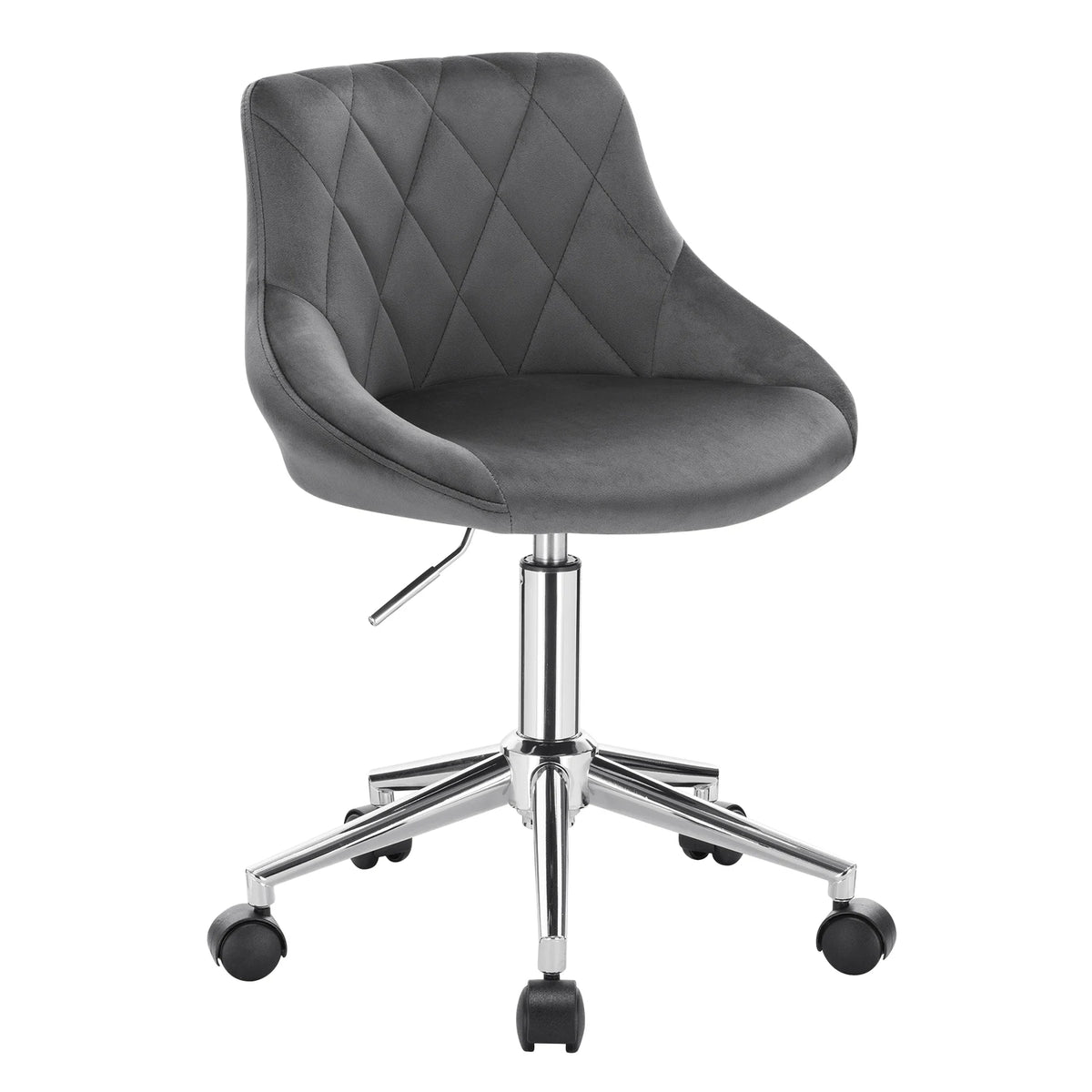 Ergonomischer Bürostuhl Samt Höhenverstellung & Rollen – Moderner Drehstuhl für Home-Office