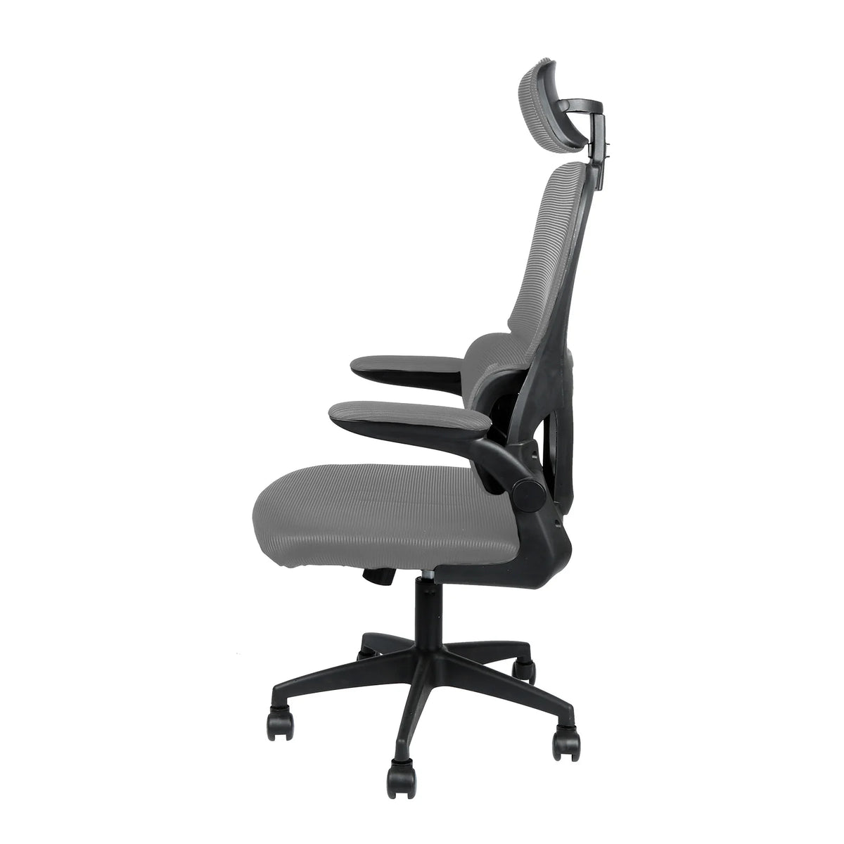 Bürostuhl Ergonomisch mit Netzbespannung – Drehstuhl Höhenverstellbar mit Armlehnen & Kopfstütze