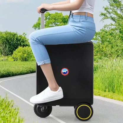 Elektrischer Koffer 20 Zoll Smart Trolley mit TSA Schloss – Motorkoffer fuer Flughafen & Handgepaeck