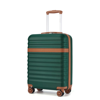 Kofferset 3-teilig Hartschale ABS PC – Dehnbarer Reisekoffer Set mit TSA Schloss & 360 Rollen
