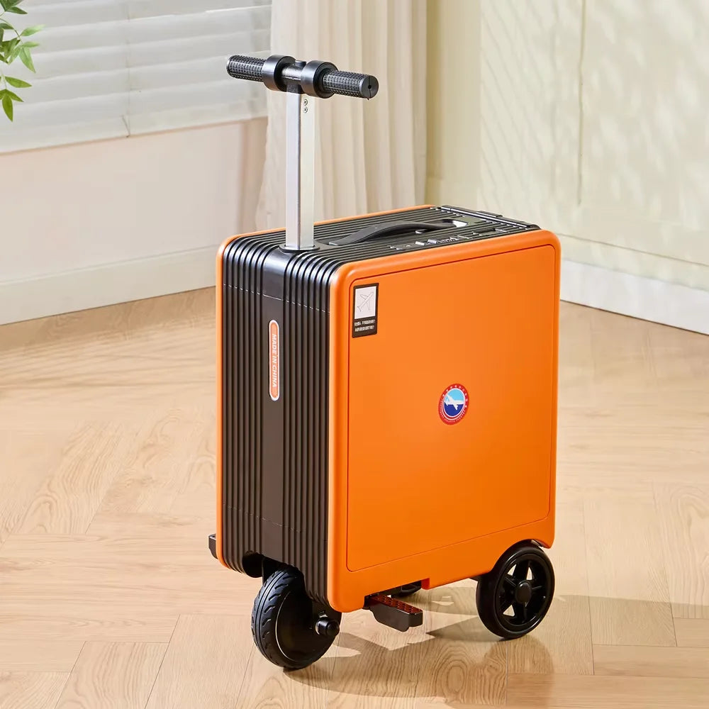Elektrischer Koffer 20 Zoll Smart Trolley mit TSA Schloss – Motorkoffer fuer Flughafen & Handgepaeck