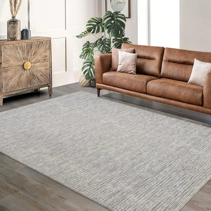 Moderner Kurzflor Teppich 160x220cm Waschbar – Rutschfester Wohnzimmer Teppich Weich