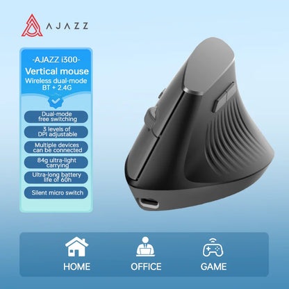 Gaming Maus Kabellos – Ajazz Ergonomische 2.4GHz Funkmaus fuer PC & Laptop