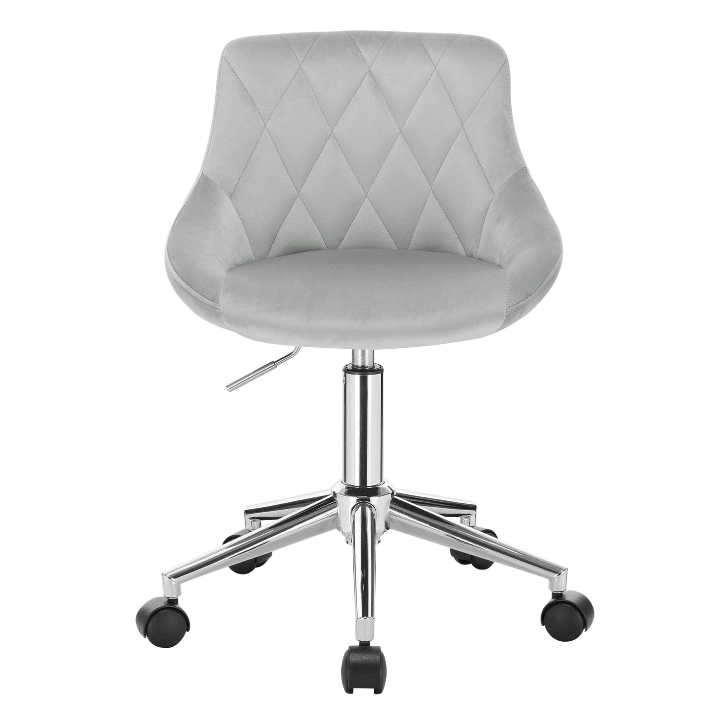 Ergonomischer Bürostuhl Samt Höhenverstellung & Rollen – Moderner Drehstuhl für Home-Office
