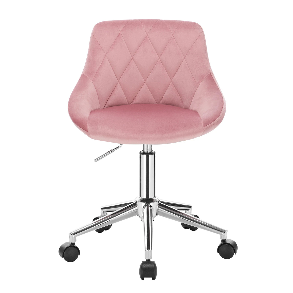 Ergonomischer Bürostuhl Samt Höhenverstellung & Rollen – Moderner Drehstuhl für Home-Office