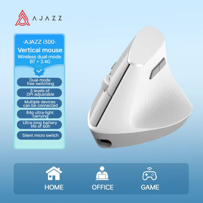 Gaming Maus Kabellos – Ajazz Ergonomische 2.4GHz Funkmaus fuer PC & Laptop
