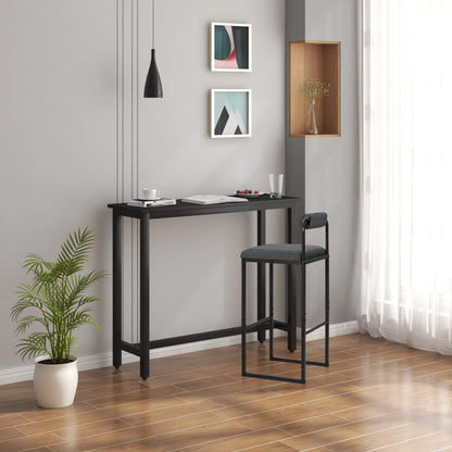 Barhocker 2er Set Samt Dunkelgrau – Ergonomische Tresenstühle 75cm Sitzhöhe mit Metallgestell