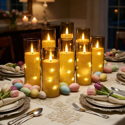 LED Kerzen Flammenlos 6er Set – Täuschend Echte Batteriebetriebene LED Flackerkerzen