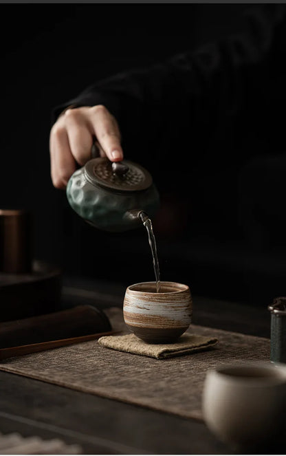 Handgemalte Keramik Teeschale – Traditionelle Asiatische Matcha Schale für Teezeremonie