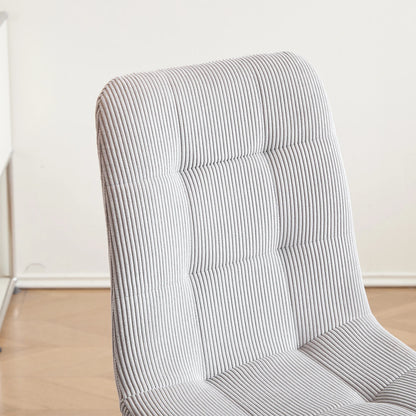 Polsterstühle Cord 2er Set Grau – Moderne Esszimmerstühle mit Metallbeinen für Küche & Wohnzimmer