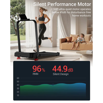 Laufband Klappbar mit Steigung – Leises Walking Pad für Zuhause bis 136kg