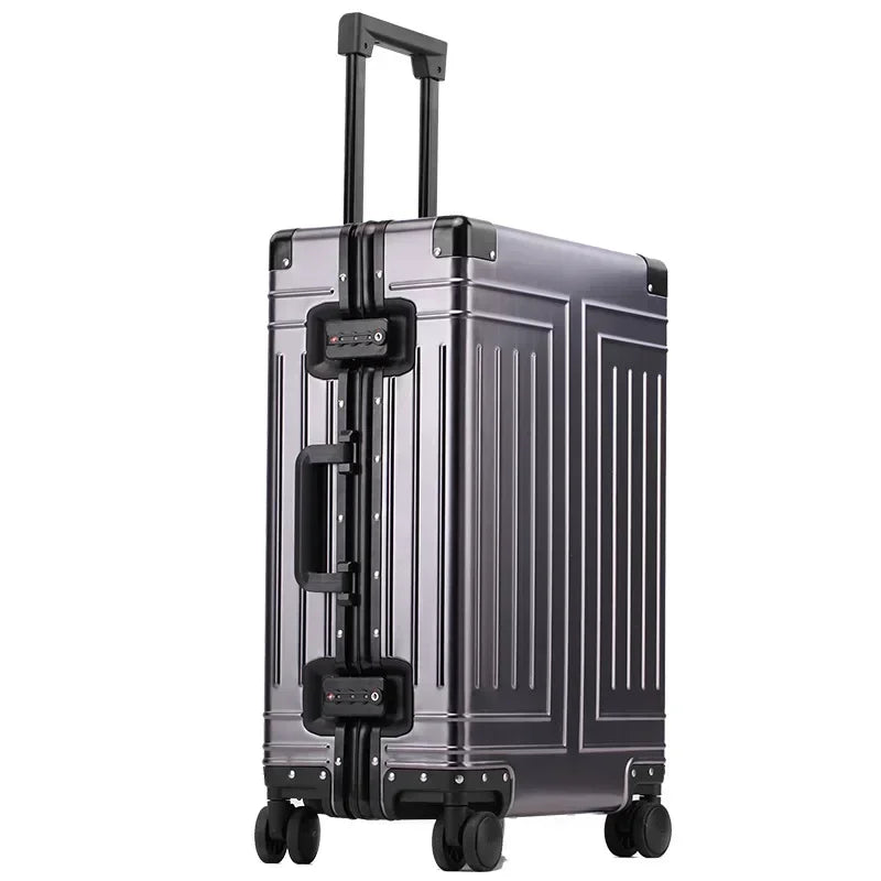 Hartschalen Koffer Silber 20 24 26 29 Zoll – Leichter Reisekoffer mit Zahlenschloss & 360 Rollen
