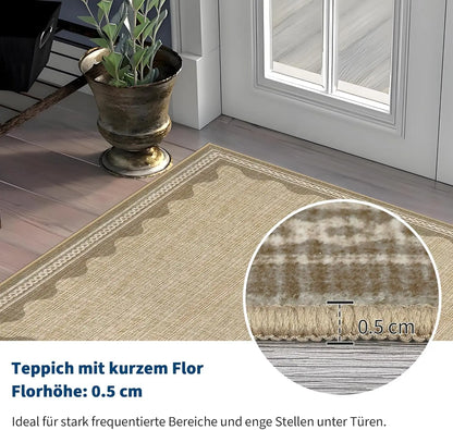 Weicher Teppich Läufer 120x170cm – Pflegeleichter Vorleger für Wohnzimmer & Schlafzimmer