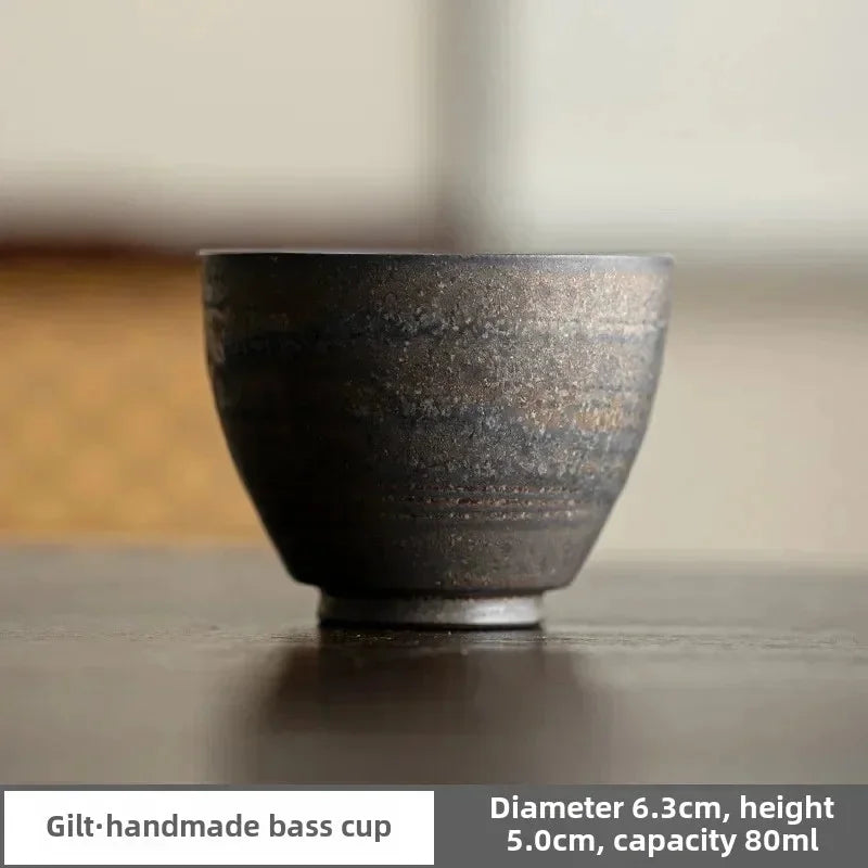Handgemalte Keramik Teeschale – Traditionelle Asiatische Matcha Schale für Teezeremonie