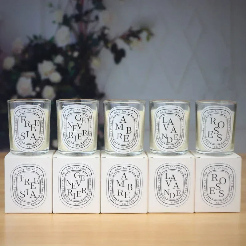 Sojawachs Duftkerze im Mini-Glas mit Deckel 5x6cm – Aromatherapie Kerze für Hochzeiten & Deko