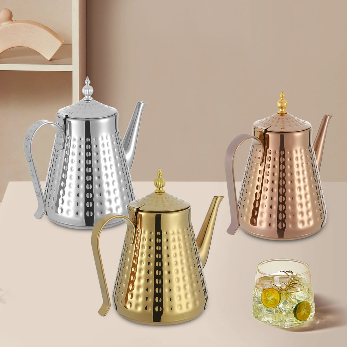 Edler Edelstahl Wasserkessel 1,65L – Eleganter Teekessel für Induktion & Gas