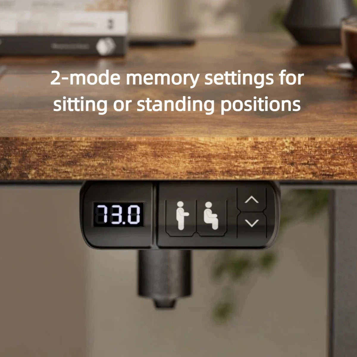 Elektrischer Höhenverstellbarer Stehschreibtisch 140 cm Schwarz – Ergonomischer Schreibtisch mit Memory-Funktion