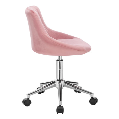 Ergonomischer Bürostuhl Samt Höhenverstellung & Rollen – Moderner Drehstuhl für Home-Office
