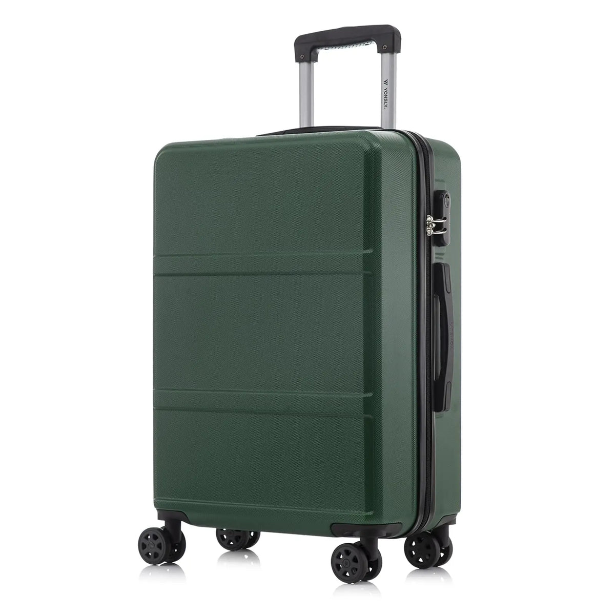 Hartschalen Koffer Schwarz 16 20 24 28 Zoll – Leichtes Reisekoffer Set mit TSA Schloss & 360 Rollen