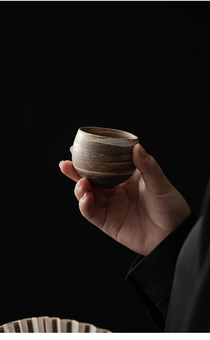 Handgemalte Keramik Teeschale – Traditionelle Asiatische Matcha Schale für Teezeremonie