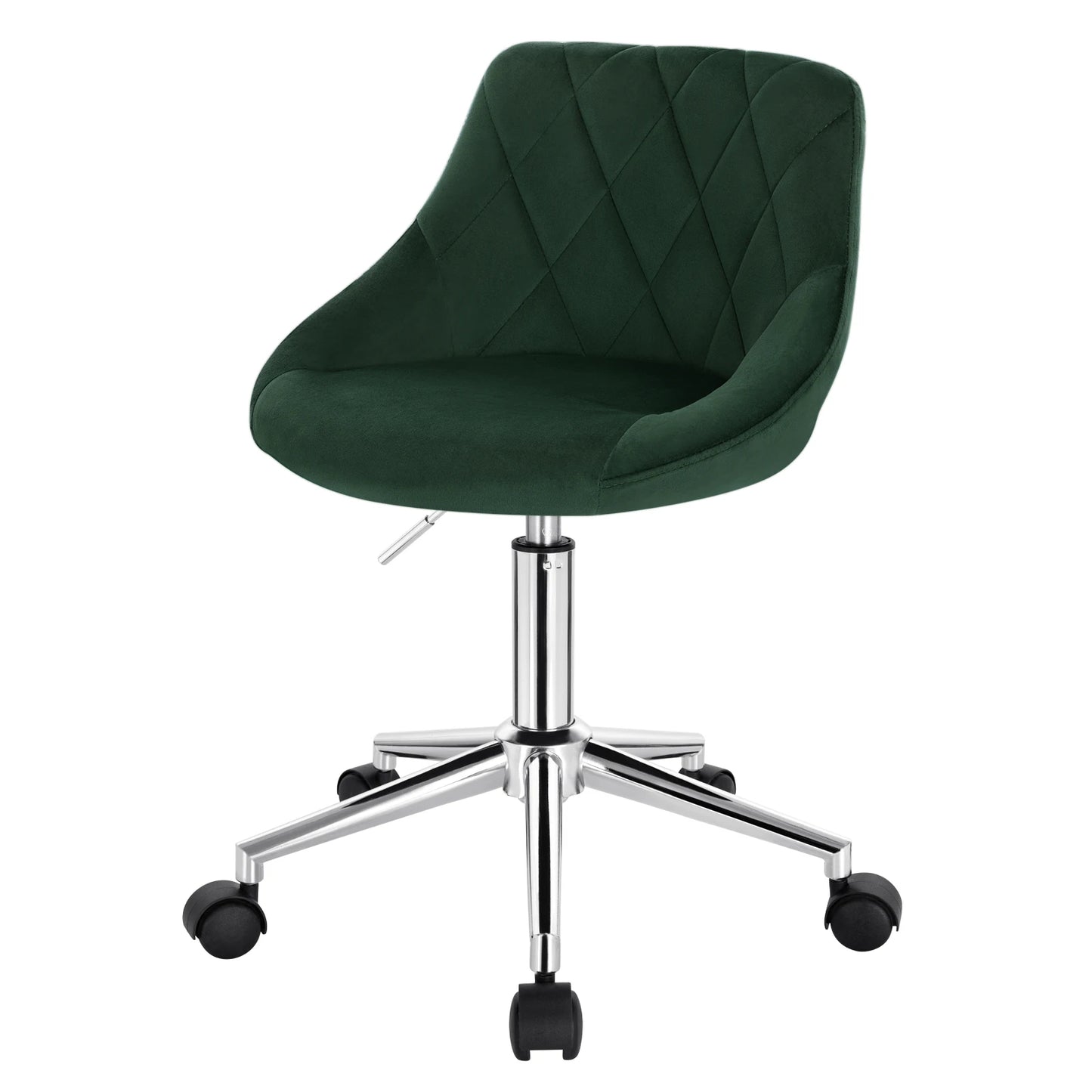 Ergonomischer Bürostuhl Samt Höhenverstellung & Rollen – Moderner Drehstuhl für Home-Office