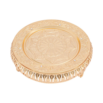 Königliches Vintage Tee-Set Silber 8-teilig – Elegantes Teeservice mit Serviertablett
