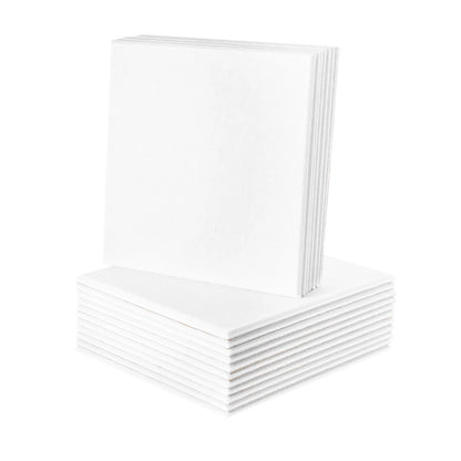 Akustikpaneele Weiß 18er Set 30x30cm – Quadratische Wandverkleidung aus Polyester zur Schalldämmung