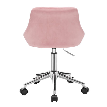 Ergonomischer Bürostuhl Samt Höhenverstellung & Rollen – Moderner Drehstuhl für Home-Office