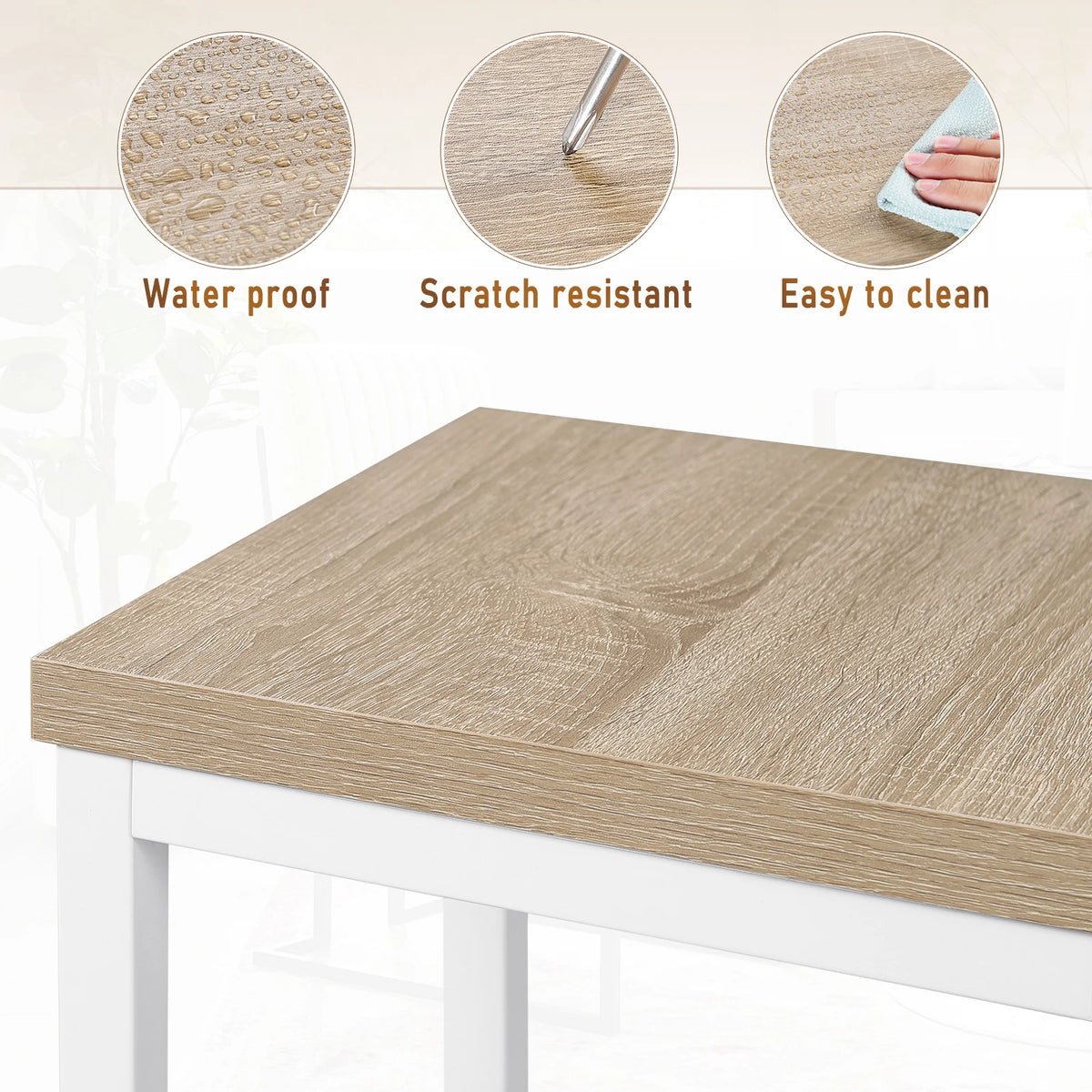 Barhocker 2er Set Industrie-Design 65cm – Kompakter Tresenstuhl aus Metall & Holz bis 120kg