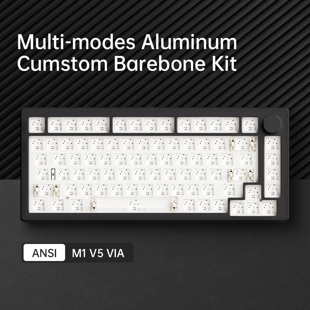 Mechanische Tastatur Barebone 75% – MonsGeek M1 V5 VIA Custom Keyboard Kit mit 8000mAh Akku & RGB
