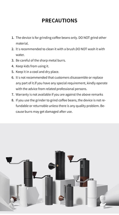 Manuelle Kaffeemühle TIMEMORE C3s Pro – Premium Edelstahl Handmühle mit Klappgriff