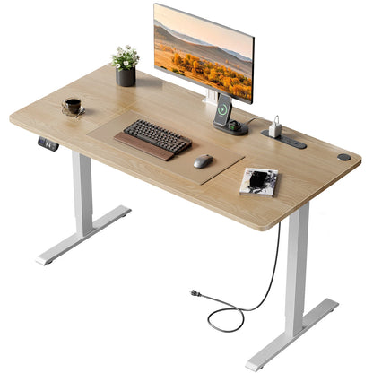 Elektrischer Höhenverstellbarer Stehschreibtisch 140 cm Schwarz – Ergonomischer Schreibtisch mit Memory-Funktion