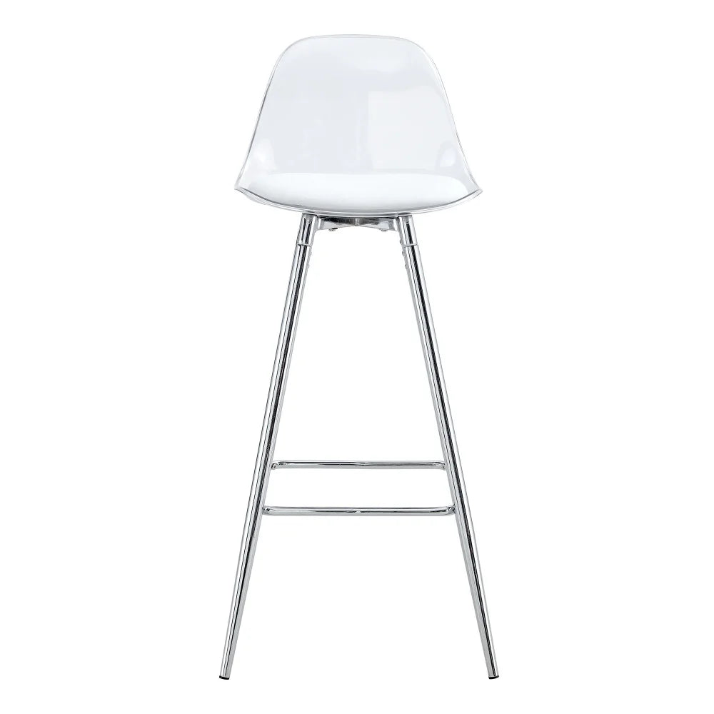 Barhocker 2er Set Modern – Ergonomische Tresenstuehle mit Fussstütze & Metallgestell fuer Kueche & Bar bis 120kg