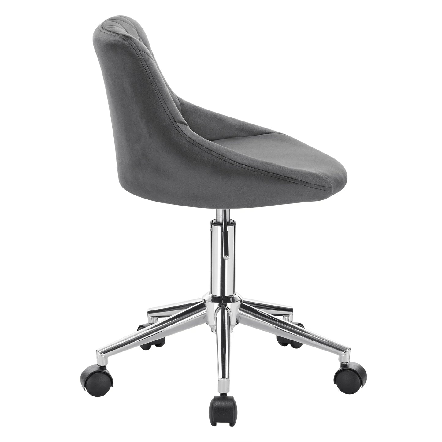 Ergonomischer Bürostuhl Samt Höhenverstellung & Rollen – Moderner Drehstuhl für Home-Office