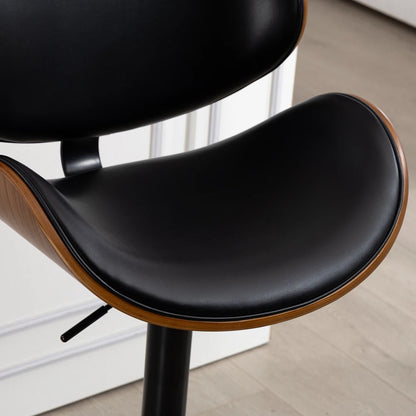 Barhocker 2er Set Formholz Schwarz – Premium Tresenstühle Höhenverstellbar & 360° Drehbar
