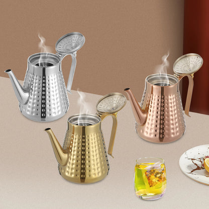 Edler Edelstahl Wasserkessel 1,65L – Eleganter Teekessel für Induktion & Gas