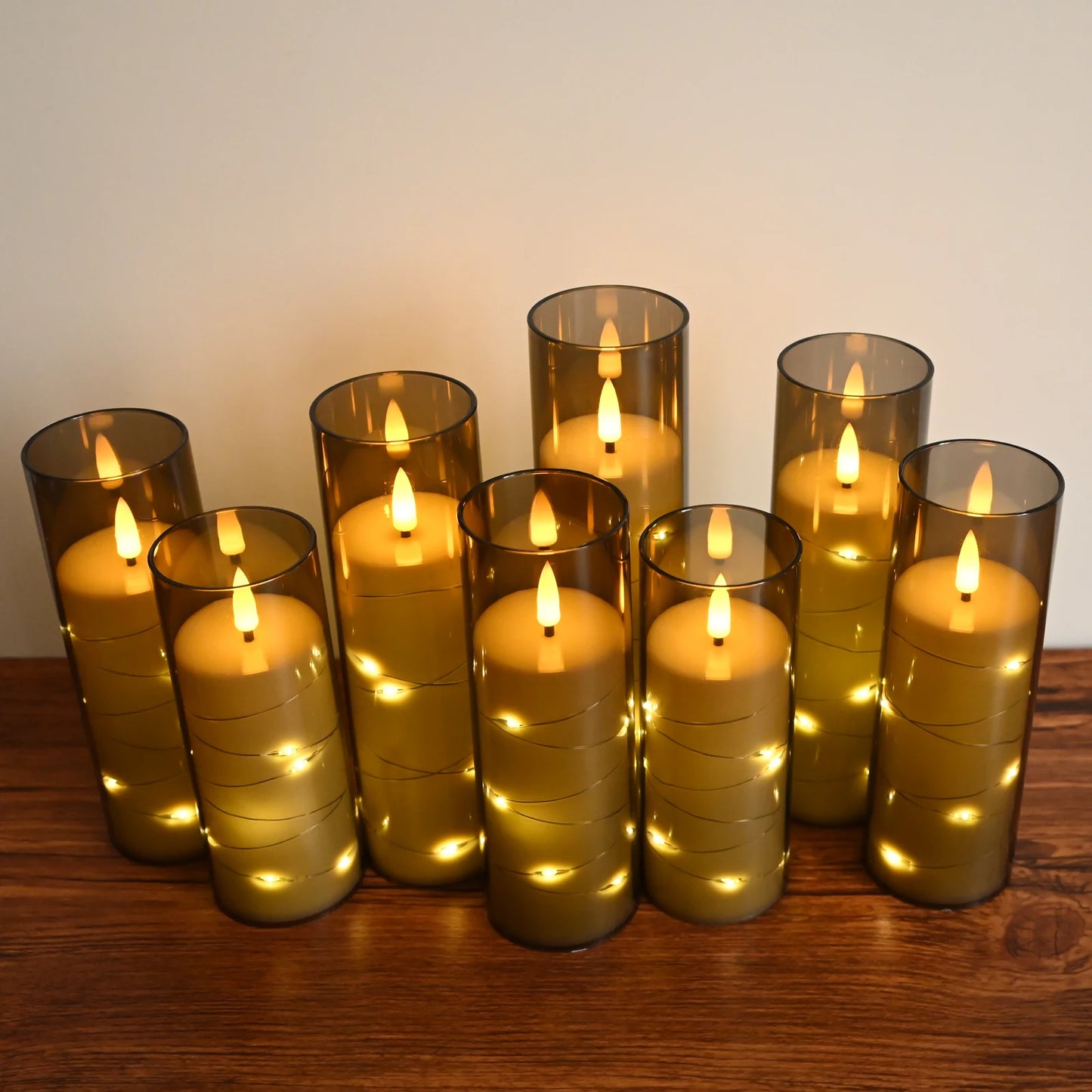 LED Kerzen Flammenlos 6er Set – Täuschend Echte Batteriebetriebene LED Flackerkerzen