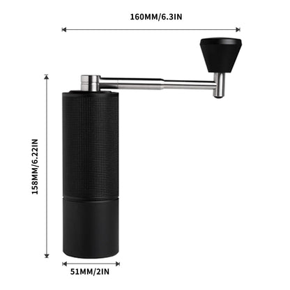 Manuelle Kaffeemühle TIMEMORE C3s Pro – Premium Edelstahl Handmühle mit Klappgriff