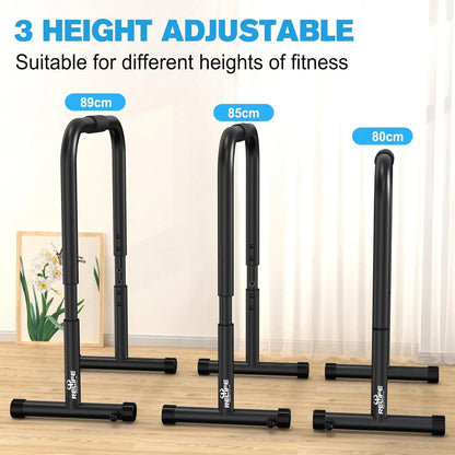 Höhenverstellbare Barrenstation für Calisthenics – Stabile Dips Station aus Stahl bis 180kg