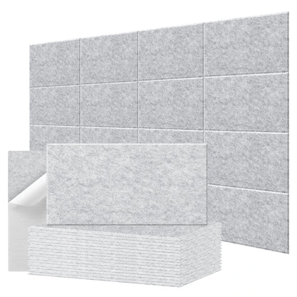 Akustikpaneele 16er Set 60x30cm Selbstklebend – Schalldämmung Wand aus Polyurethan