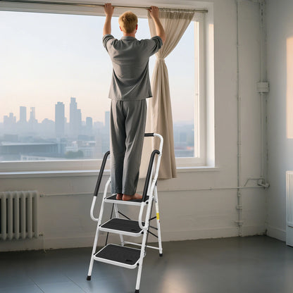 Bistrotisch Klappbar 60cm – Runder Stehtisch aus Metall fuer Balkon, Garten & Küche