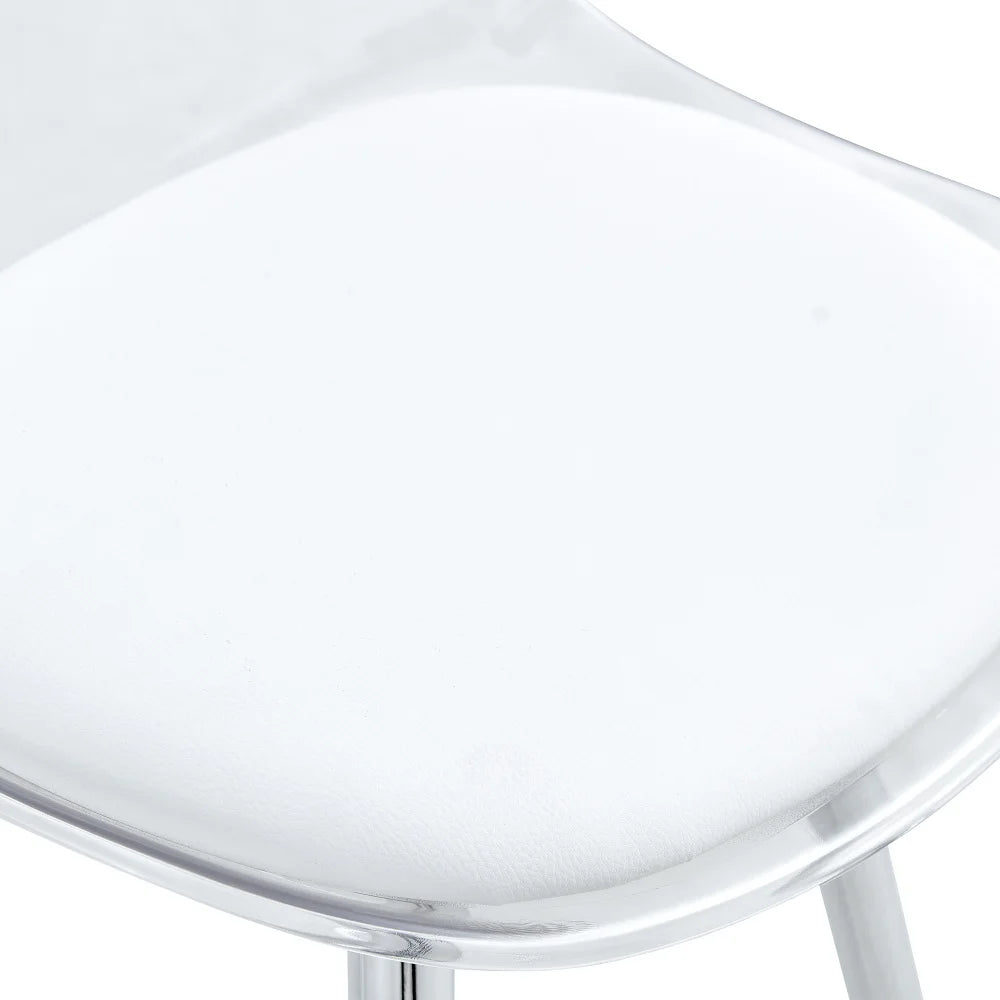 Barhocker 2er Set Modern – Ergonomische Tresenstuehle mit Fussstütze & Metallgestell fuer Kueche & Bar bis 120kg