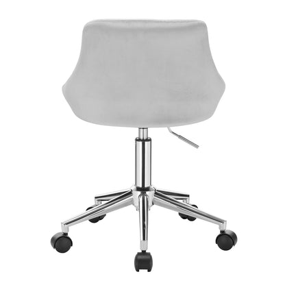 Ergonomischer Bürostuhl Samt Höhenverstellung & Rollen – Moderner Drehstuhl für Home-Office
